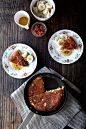 food52:Heck yes.Bacon Cracklin’ Pancake with Salted Honey via Lady and Pups