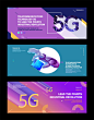 5G商务WEB专题落地页面UI设计素材