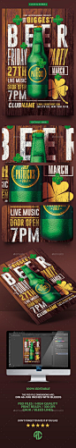 St. Patricks Day | Psd Flyer Template — Photoshop PSD #live music #celtic • Download ➝ https://graphicriver.net/item/st-patricks-day-psd-flyer-template/19539297?ref=pxcr