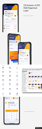 高端 国外 支付 下载 金融银行APP界面UI设计