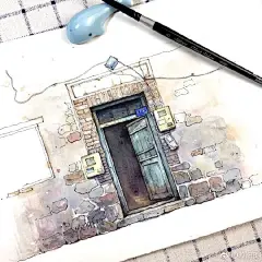 旧门


#钢笔淡彩##插画##手绘# ​​​​