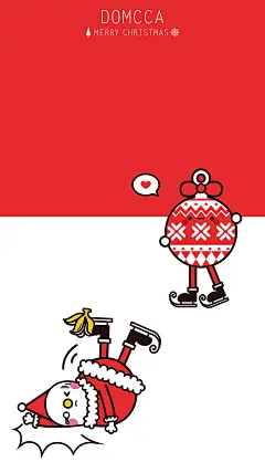 豆米咖圣诞壁纸  #圣诞# # 壁纸# #动漫#  #插画#  #可爱#