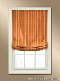 Relaxed Roman Shade in Giga/Terracotta: 