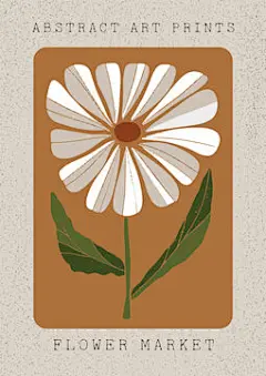 图源免费EPS |现代波西米亚风格的手绘现代 A4 海报