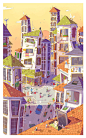 由deviantART的OceaneM“疯狂的和不完善的城镇