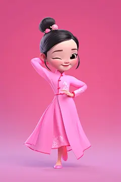 舞蹈特长才能才艺孩童女孩人物模型图片