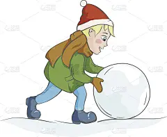 滚雪球的男孩