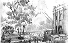 速写万象集：（素描绘画手绘）民居风景写生手绘铅笔速写 民居风景是速写写生的经典主题，其古朴的建筑形态与自然环境融合的独特美感，为创作者提供了丰富的表现空间。掌握以下技巧，助你用铅笔精准捕捉民居的韵味与光影。 一、观察与构图：先“读景”再落笔 取舍与提炼：面对复杂场景时，先确定主体（如老屋、巷道、屋顶），弱化或省略次要元素（如杂乱的电线、无关的行人），保持画面简洁。 构图法则： 三分法：将画面分为九...