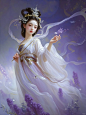 国风壁纸/眉如远山横黛色，眼若秋波漾潋滟 - 小红书