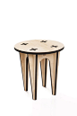 Round-Cross Round Table Cross Table