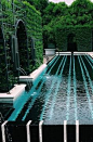 Pool surrounded by tall hedges and greenery. - Luxury Abodes