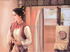 张雅涵手绘美眉插画作品欣赏[一][40P] #采集大赛#