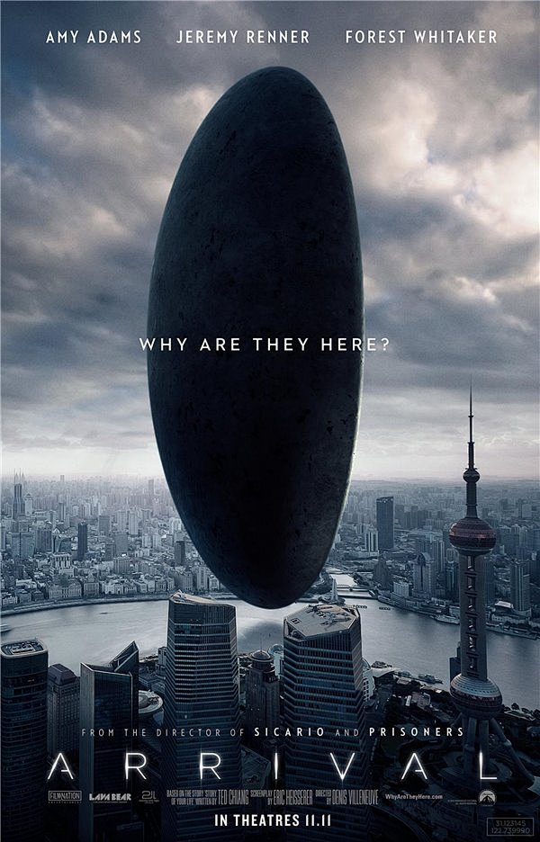 科幻电影《Arrival》宣传海报亮相：...