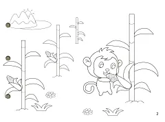 小猴子下山 手工自制绘本A4白卡涂色粘贴绘本宝宝儿童幼儿园手工diy故事图书制作亲子材料包 绘画图书绘本3-6岁幼儿园手工家庭作业-tmall.com天猫