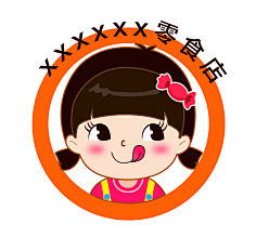 重温你的脸采集到卡通女孩插画logo头像