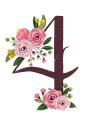 png彩铅鲜花文字玫瑰数字设计 创意花朵装饰艺术字 阿拉伯数字   4
@冒险家的旅程か★