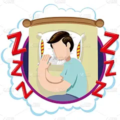 白种人人吉祥物安睡。适合医学相关的信息和机构