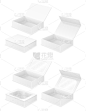 empty cardboard box packaging blank template for d