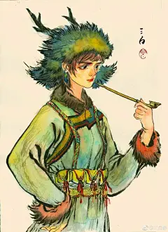 清华毕业的她，在纸上画“野生神仙”，这唯美水墨画引无数人点赞_白蝉