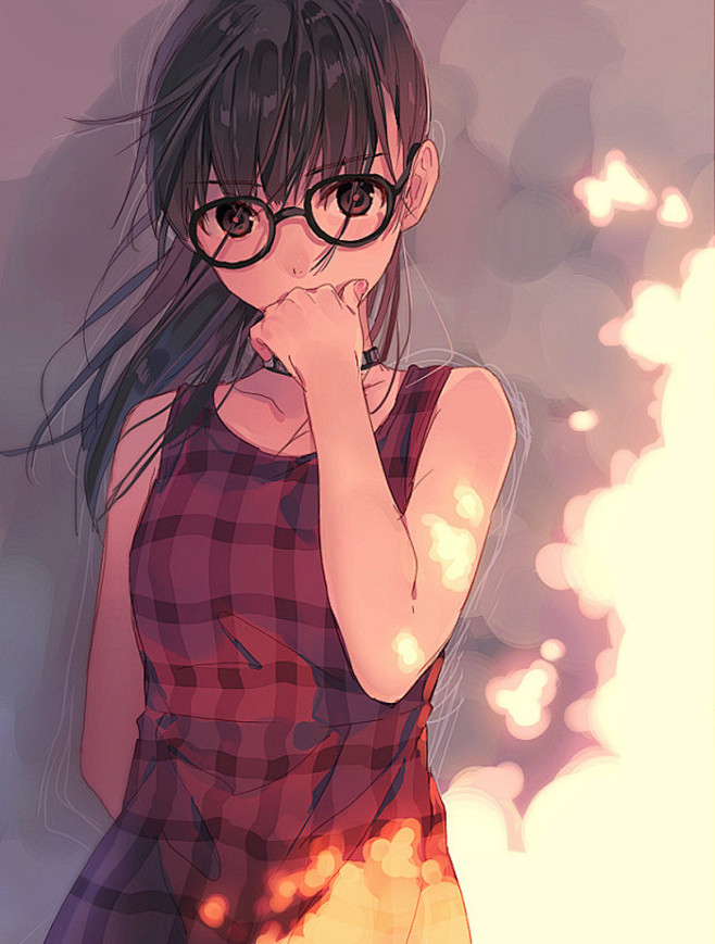 眼镜控美少女