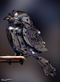 steampunk bird ... ** The PopDot Artist ** Please Join me on the Twitter @AlabamaBYRD & Be my Friend on the FaceBook --> http://www.facebook.com/AlabamaBYRD ** BIG BYRD HUGS & SMILES & PRAYERS TO EVERYONE IN NEED EVERYWHERE ** (")< 