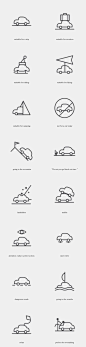 Free Icons for the Weather Situations by s-pov spovv, via Behance