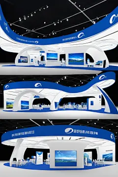 科学普及展览现代科技展厅摄影图