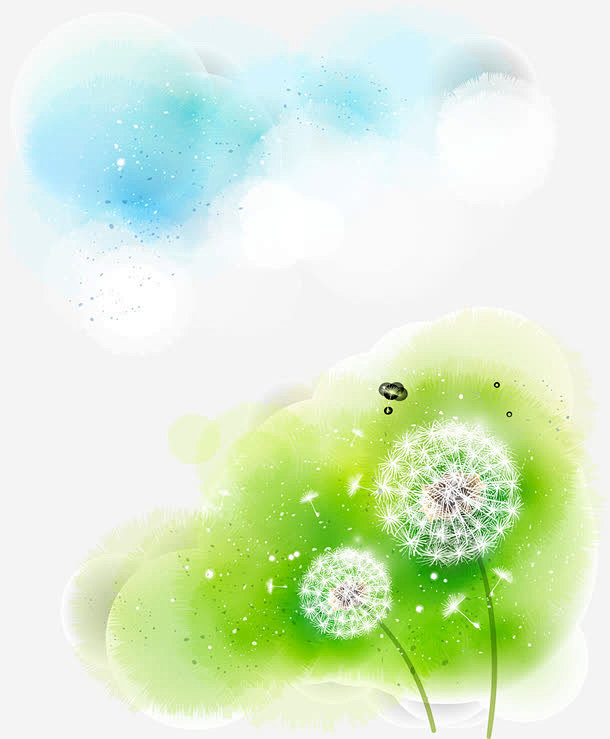蒲公英矢量装饰花纹素材免抠素材创意素材png素材