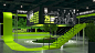 Event installation interactive Popup fitness Experiential Retail sensorial immersive branded environment