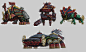 Shadow of the Colossus Redesigns, Maung Thuta : entries from Brainstorm 26: shadow of the colossus theme. the idea was to switch the theme of the colossi armor to Eastern.