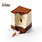 21cake21客 乳脂巧克力生日蛋糕鲜奶欧式个性方块 黑白巧克力慕斯-tmall.com天猫