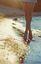 Walking Along The Beach