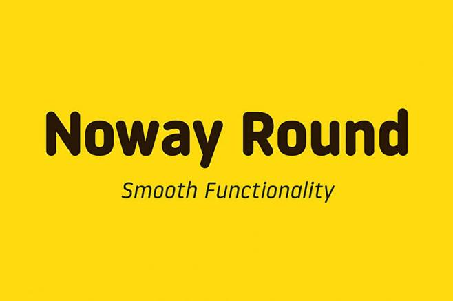 英文字体Noway Round免费下载 ...