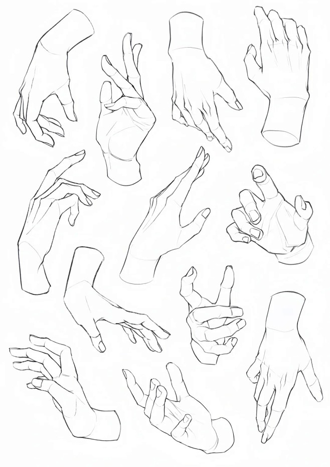 手部动作画法__手控党福利！_11_嘟嘟画画_来自小红书网页版