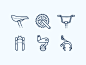 Dotted icons: Bike Parts