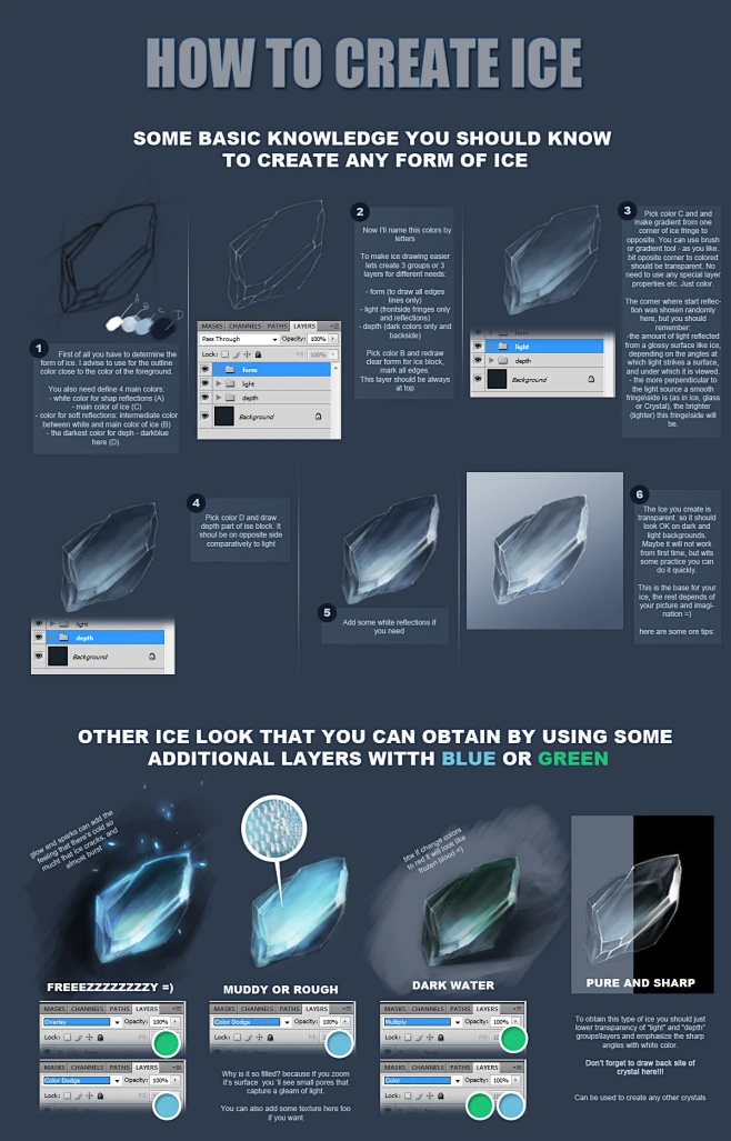 how to create ice by oione图片_材质【Material】图片素材-花瓣网