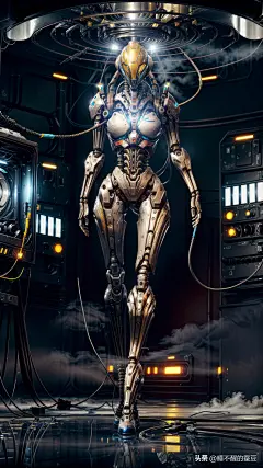 ai绘画之，全身装甲的女性战争机器-今日头条