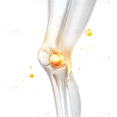 医疗系列3D关节分子环绕元素
