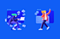 3D illustration characters IT