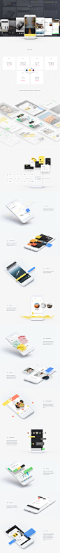 MNML / Free iOS UI Kit : Multi-purpose is a massive, multi-purpose iOS UI Kit for Sketch, PS and XD. Now available for free.