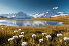 冰山高原雪山风景摄影图