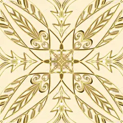 无缝隙的抽象几何花卉表面图案,色彩艳丽,对称形式横向和纵向重复.用于时装设计、家居装饰、壁纸和礼品包