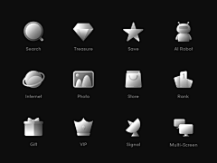 设计师深海采集到UI-Icon图标/表情符号