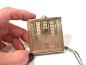 Art Deco Compact With Wrist Chain Elginite E.A.M Silver Gold image 1