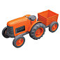 Green Toys 拖拉机，橙色 - 玩具 - 亚马逊中国-海外购 美亚直邮