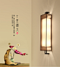 新中式壁灯中国风客厅卧室过道走廊楼梯现代简约led墙灯床头灯具-tmall.com天猫