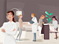 Medical waiting room illustration 