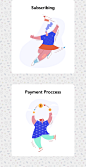 20个有趣网站矢量插图素材 Candy Shop Illustrations :  