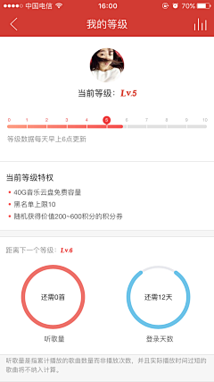 麦芽陶采集到App-我的等级 会员等级