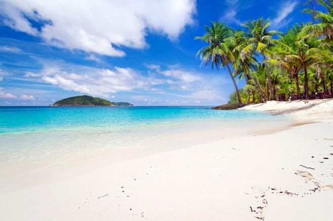 海滩海滩背景海边海大海蓝天白云自然自然风景自然风光蓝天旅游旅行